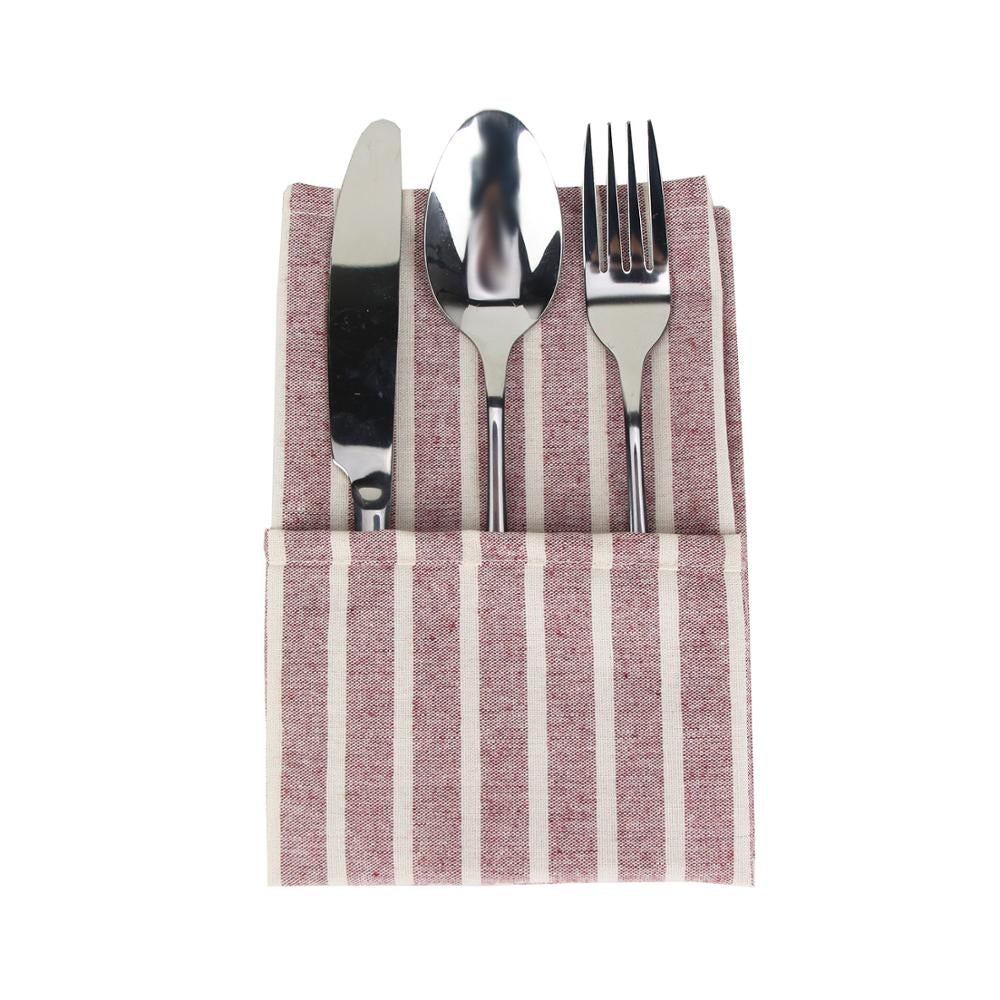 Vivolux | Gestreifte Stoffservietten (12er-Pack)