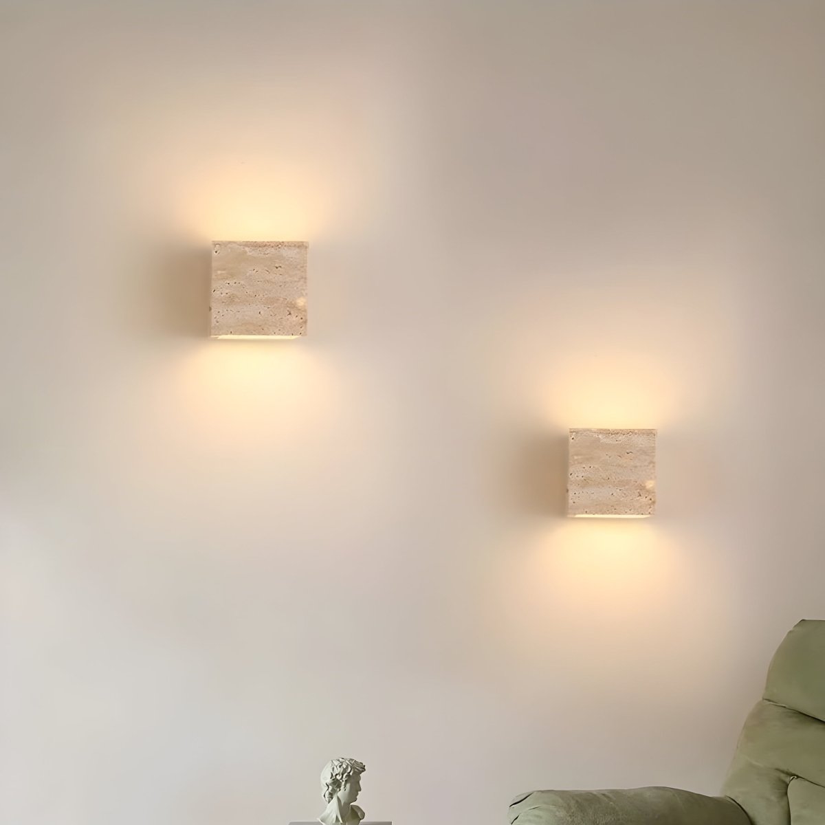 Vivolux | Wandleuchte aus Travertin für eine warme und elegante Atmosphäre
