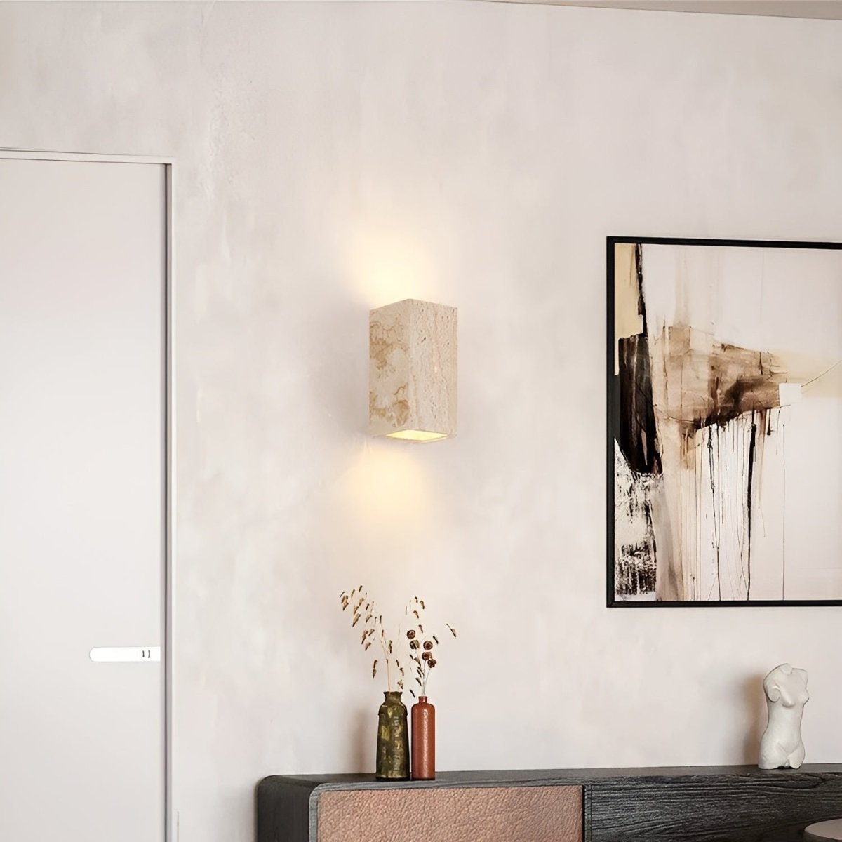 Vivolux | Wandleuchte aus Travertin für eine warme und elegante Atmosphäre