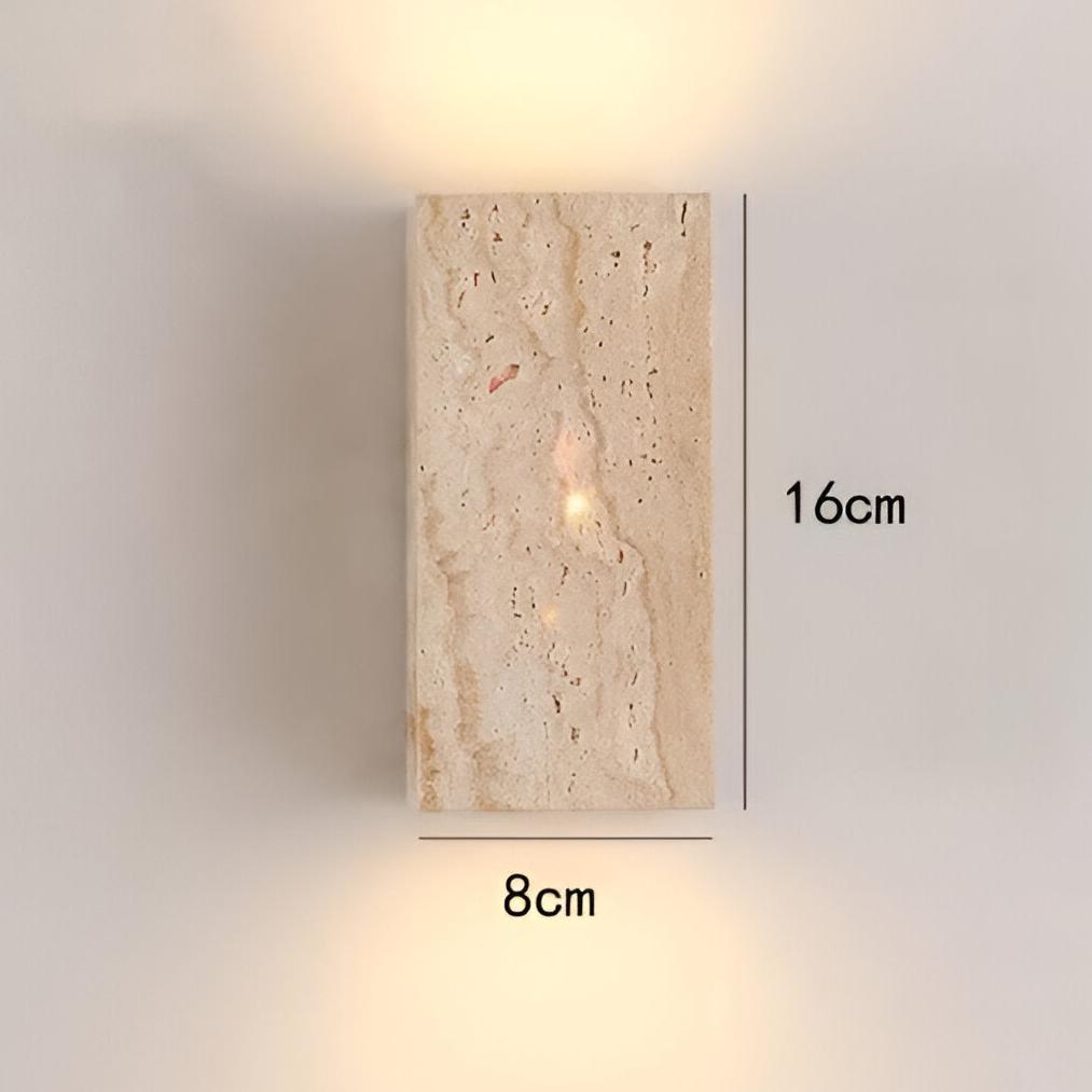 Vivolux | Wandleuchte aus Travertin für eine warme und elegante Atmosphäre