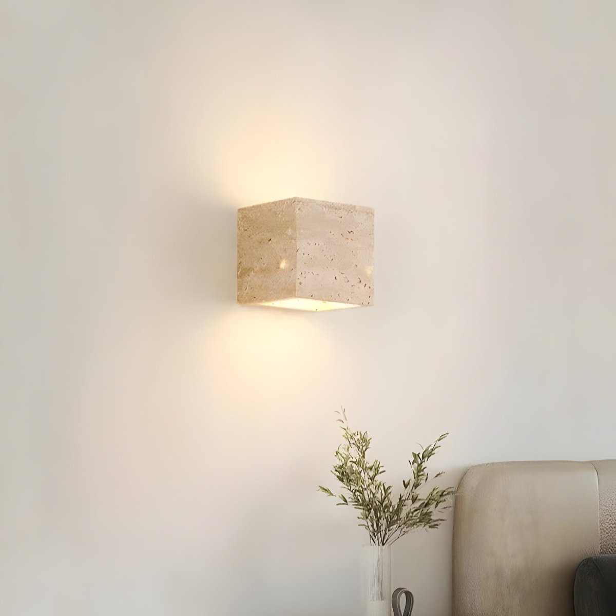 Vivolux | Wandleuchte aus Travertin für eine warme und elegante Atmosphäre