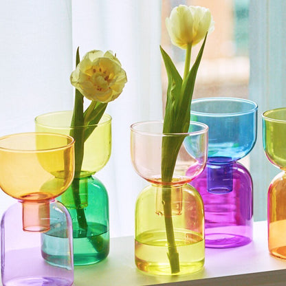 Vivolux | Zweiteiliges Mini-Knospenvase-Terrarium-Set