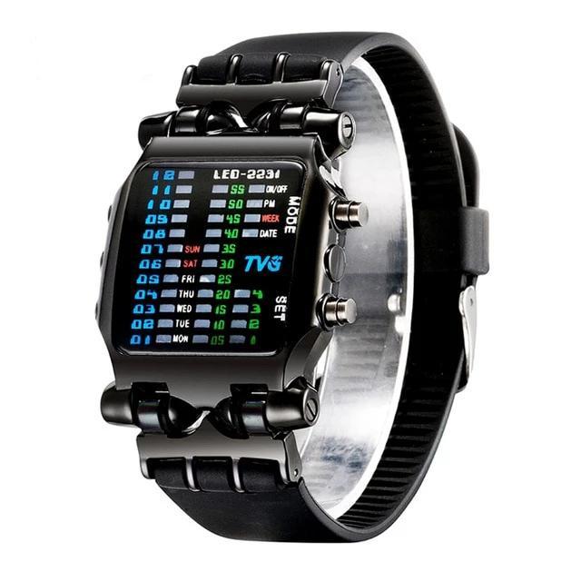Vivolux | Luxusuhren Herren Mode Gummiarmband LED Digitale Uhr Herren Wasserdichte Sport Militäruhren Relogios Masculino