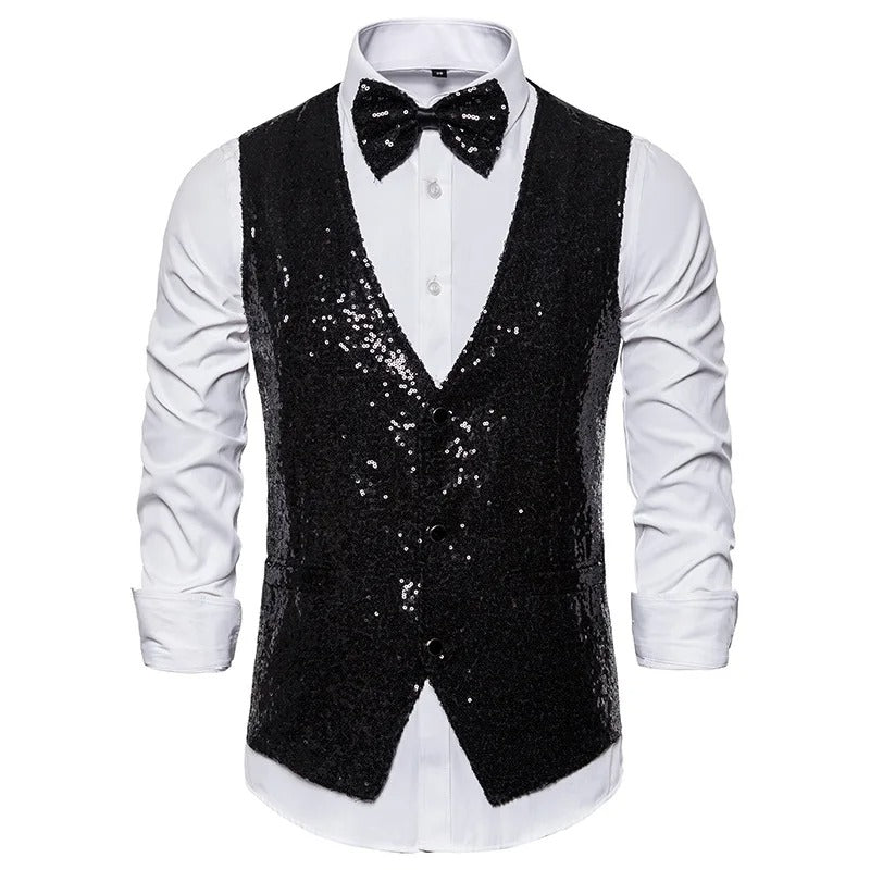 Vivolux | Gilet | Party-Glitzerweste für Männer
