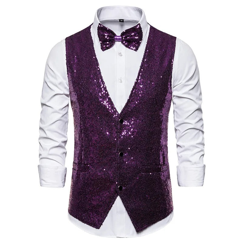 Vivolux | Gilet | Party-Glitzerweste für Männer