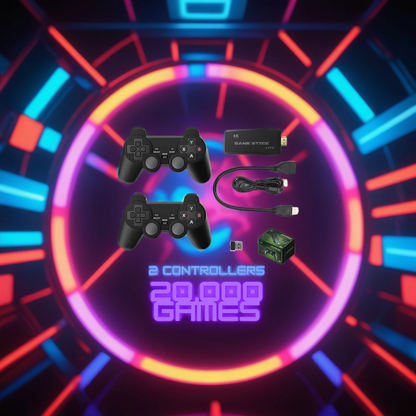 Vivolux | 4K Retro-Videospielkonsole Stick Dual Wireless Controller Set