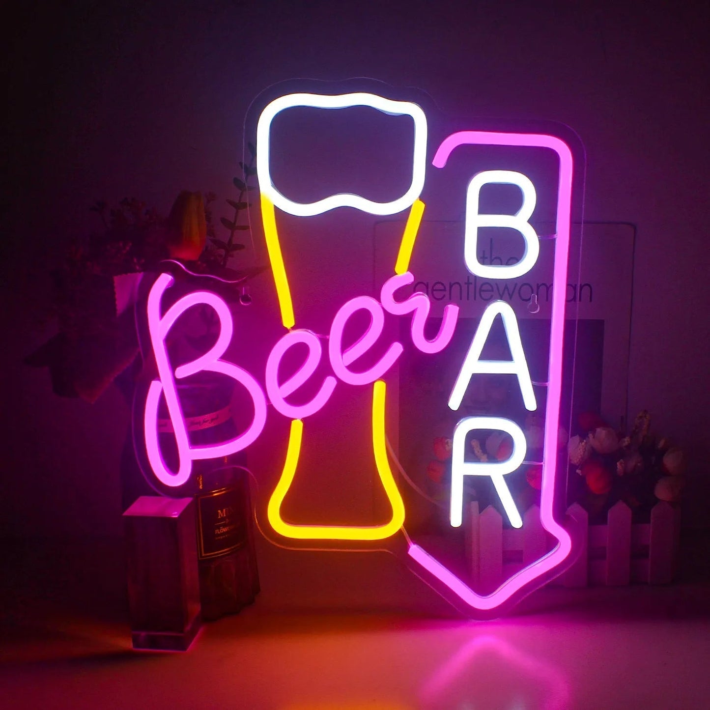 Vivolux | Lebendige Cocktails & Bier LED Neon Wandschild