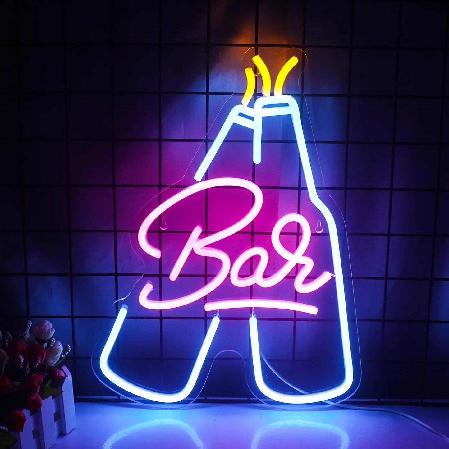 Vivolux | Lebendige Cocktails & Bier LED Neon Wandschild