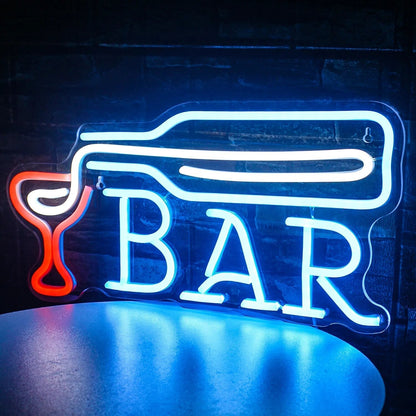 Vivolux | Lebendige Cocktails & Bier LED Neon Wandschild