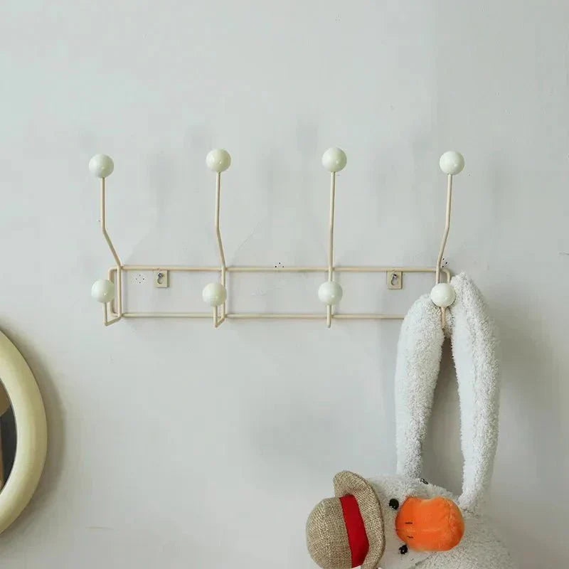 Vintage Kleiderhaken Metall Set - Klassische Garderobe für Mäntel und Accessoires