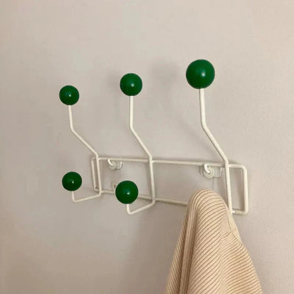 Vintage Kleiderhaken Metall Set - Klassische Garderobe für Mäntel und Accessoires