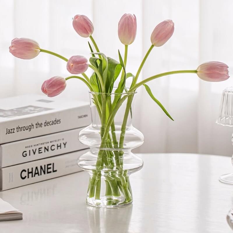 Vivolux | Wellenförmige Glasblumenvase