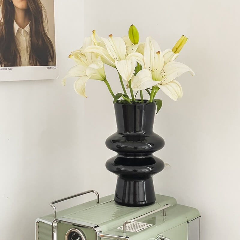 Vivolux | Wellenförmige Glasblumenvase