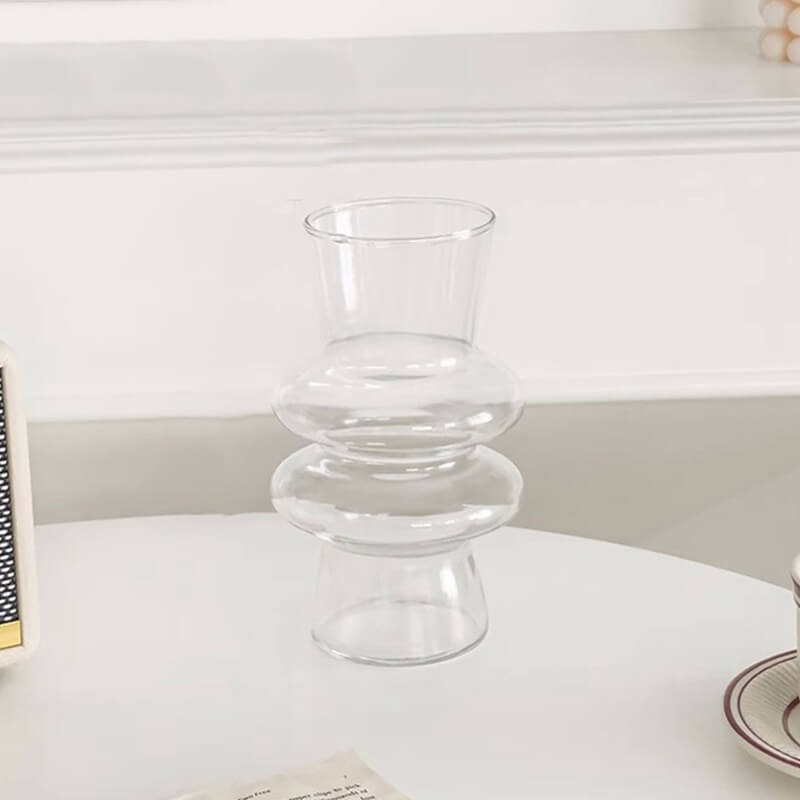 Vivolux | Wellenförmige Glasblumenvase