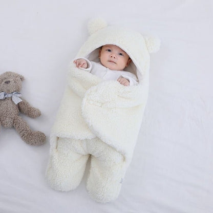 Vivolux | Babydecke Fleece Wickel mit Kapuzendesign