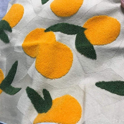 Vivolux | Orange Stickerei Kissenbezug