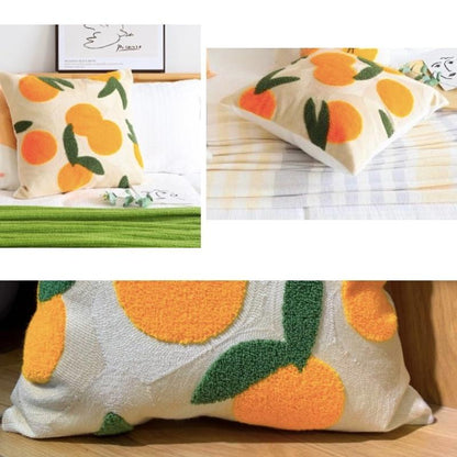 Vivolux | Orange Stickerei Kissenbezug