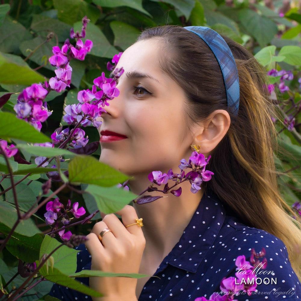 Sterling Silber natürliche Citrin Bienen Ohrringe