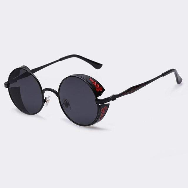 Vivolux | Steampunk Vintage Runde Sonnenbrille Limitierte Auflage