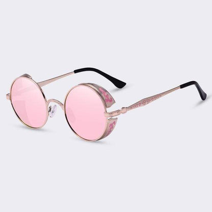 Vivolux | Steampunk Vintage Runde Sonnenbrille Limitierte Auflage
