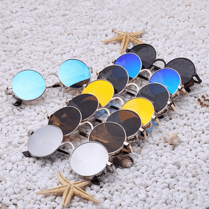Vivolux | Steampunk Vintage Runde Sonnenbrille Limitierte Auflage