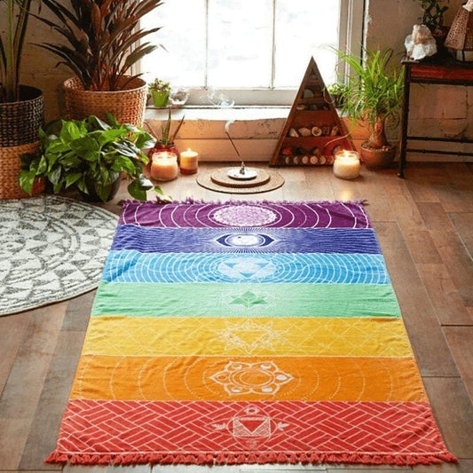 Vivolux | 7 Chakra Regenbogen Yoga Matte