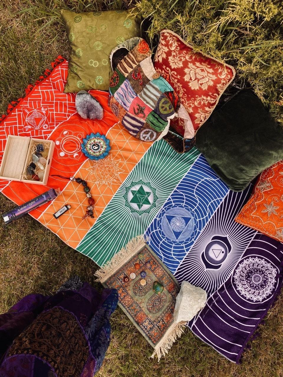 Vivolux | 7 Chakra Regenbogen Yoga Matte