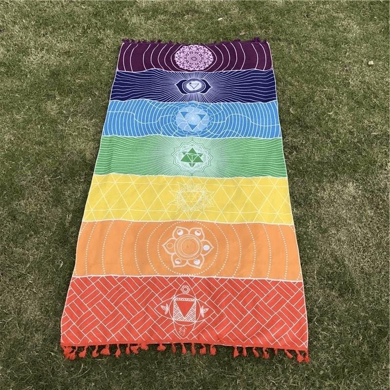 Vivolux | 7 Chakra Regenbogen Yoga Matte