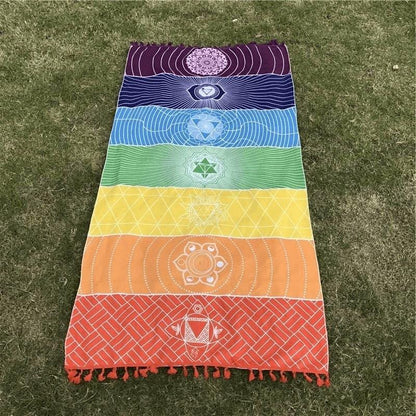 Vivolux | 7 Chakra Regenbogen Yoga Matte