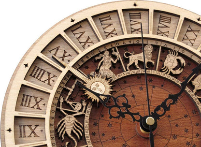 Vivolux | Zodiac Signs Holz Wanduhr