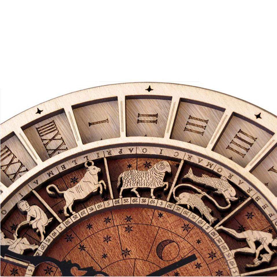 Vivolux | Zodiac Signs Holz Wanduhr