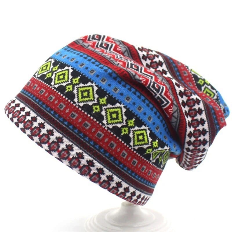 Boho Vintage Beanie Mütze
