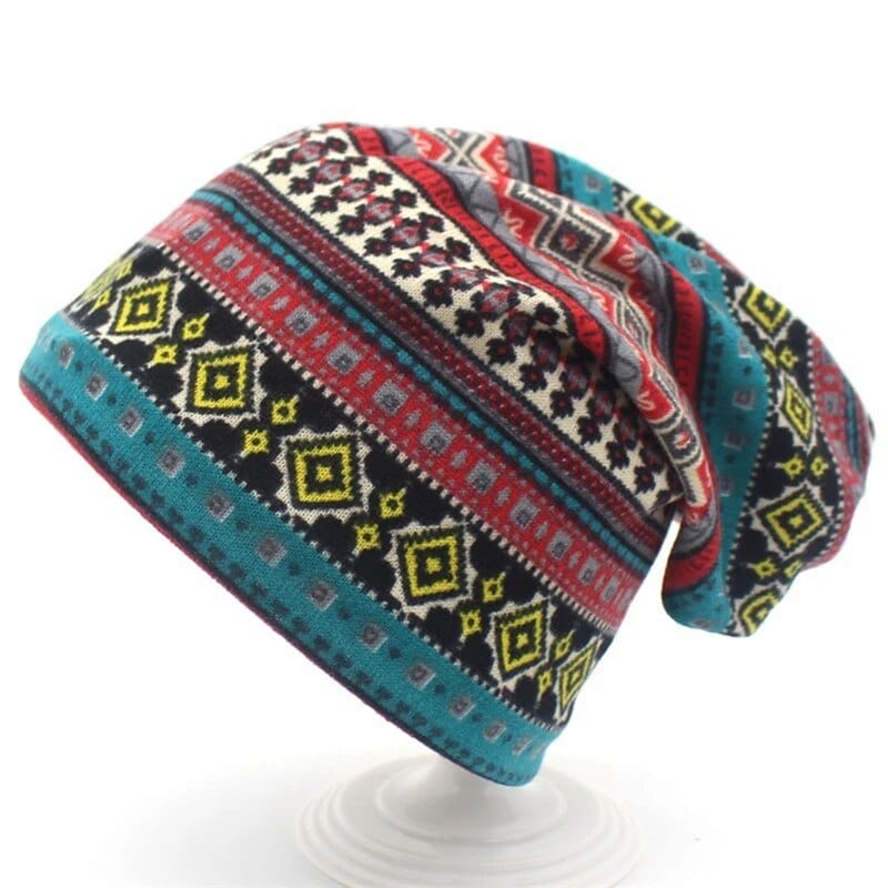 Boho Vintage Beanie Mütze