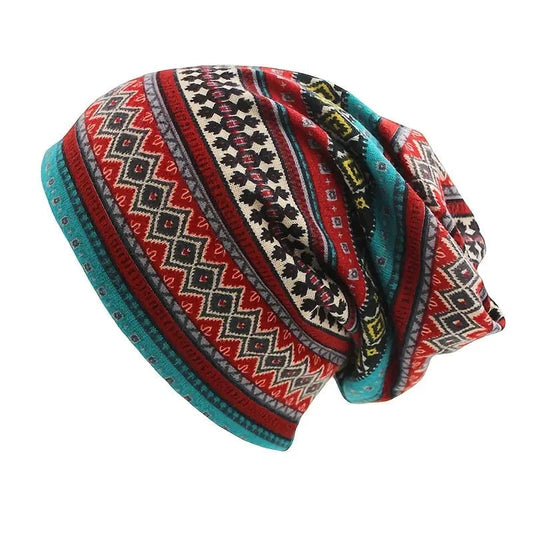 Boho Vintage Beanie Mütze