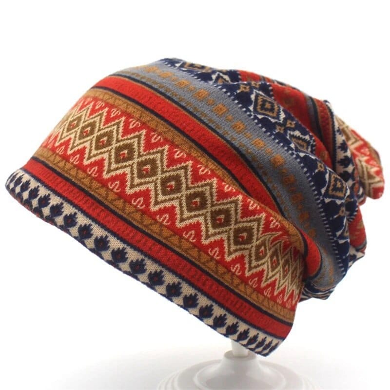 Boho Vintage Beanie Mütze