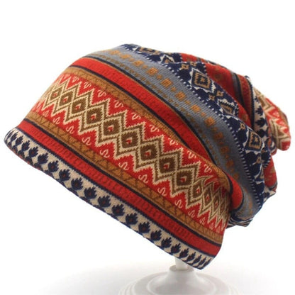 Boho Vintage Beanie Mütze