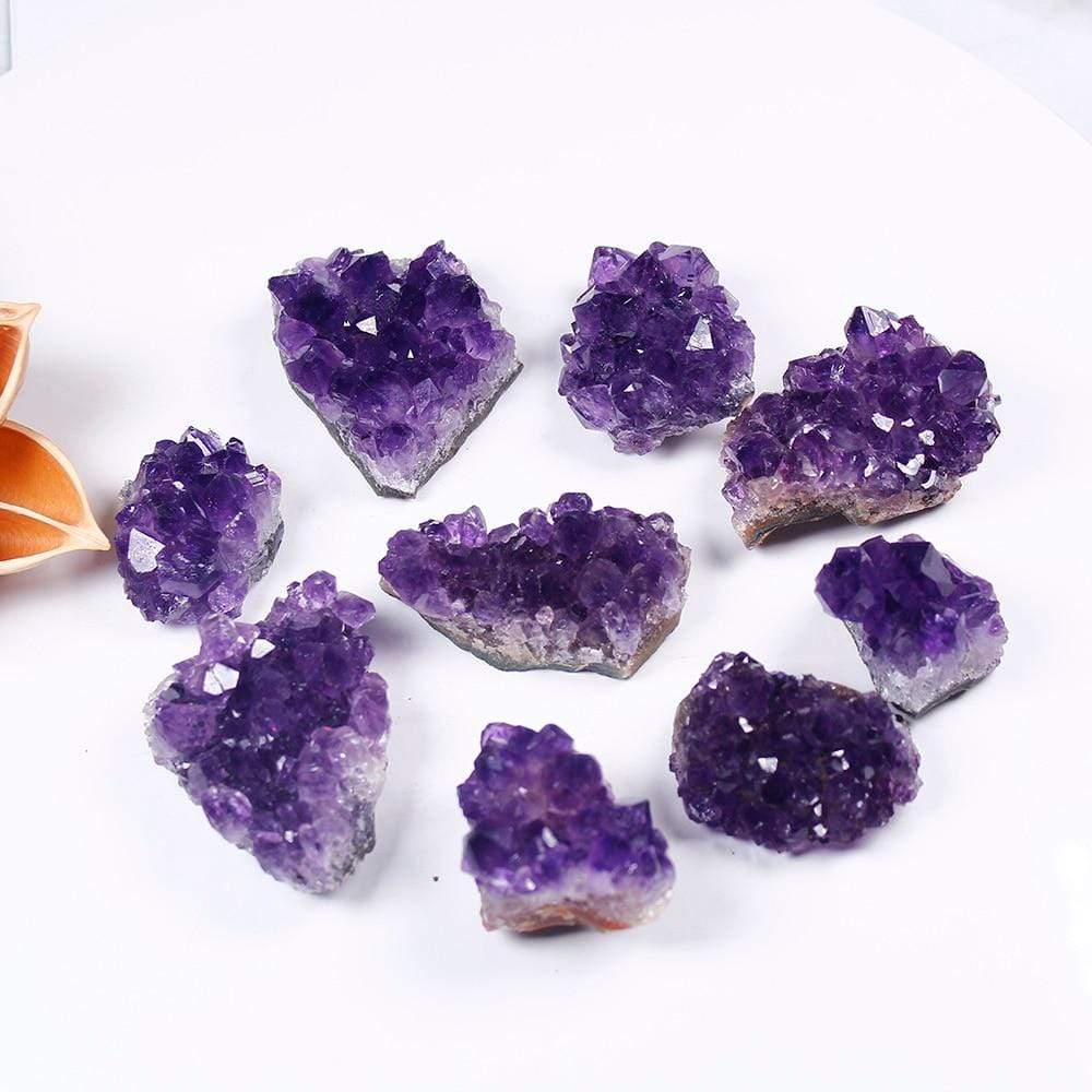 Vivolux | Roh-Amethyst-Quarz-Kristall-Cluster