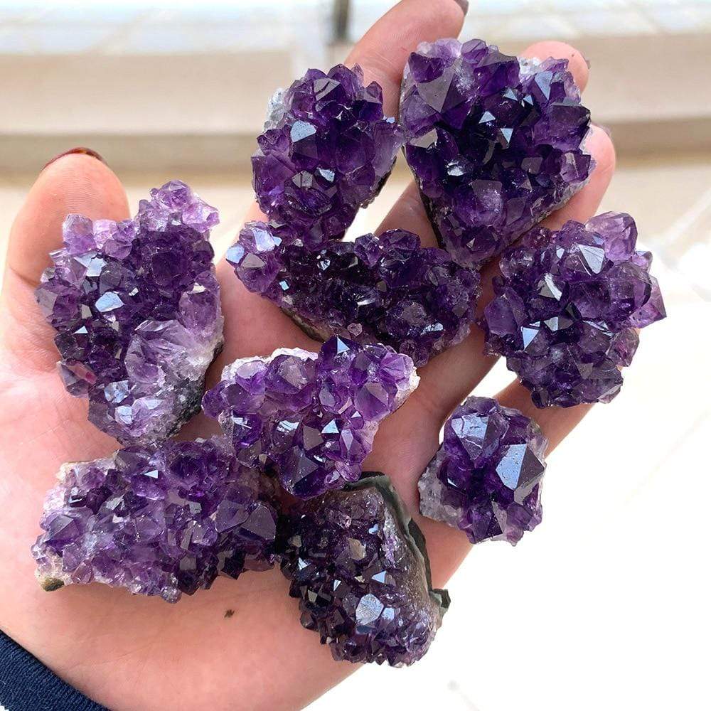 Vivolux | Roh-Amethyst-Quarz-Kristall-Cluster