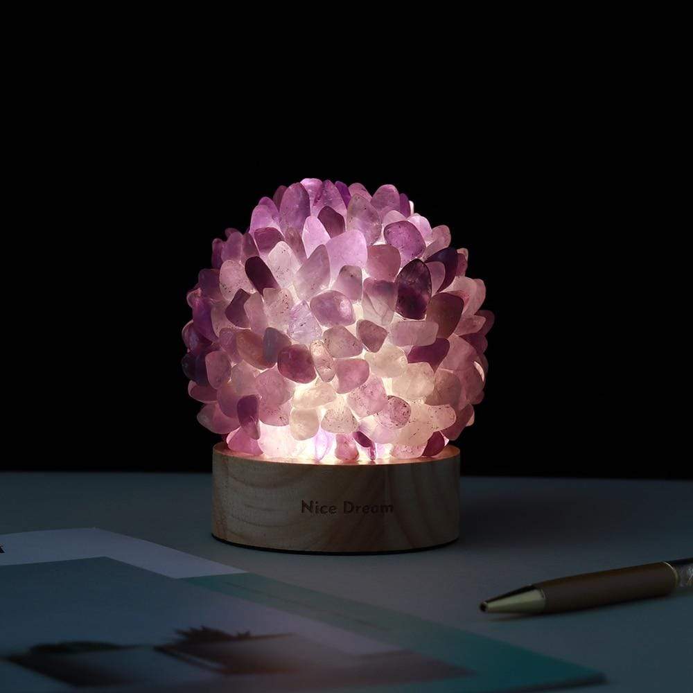 Vivolux | Aventurin Quarz Kristalllampe