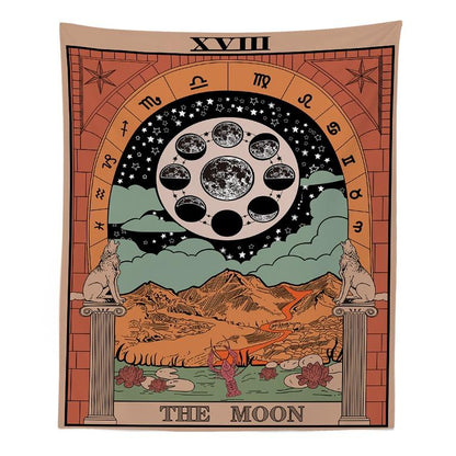Vivolux | "Die Mond" Tarot Farbige Wandteppich
