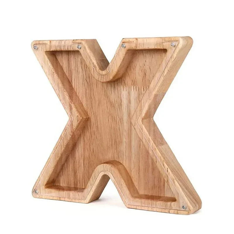 Vivolux | Holz Alphabetbuchstaben 'Initial' Sparschwein
