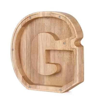 Vivolux | Holz Alphabetbuchstaben 'Initial' Sparschwein