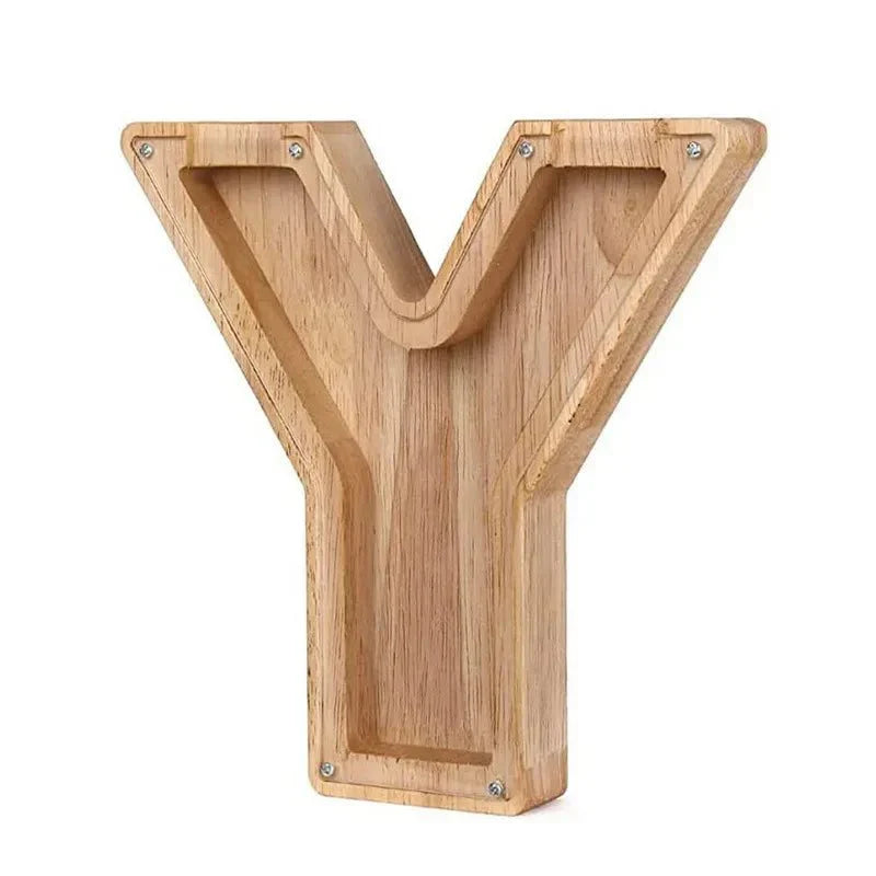 Vivolux | Holz Alphabetbuchstaben 'Initial' Sparschwein