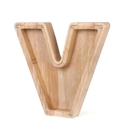 Vivolux | Holz Alphabetbuchstaben 'Initial' Sparschwein
