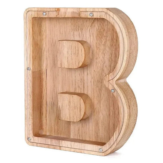 Vivolux | Holz Alphabetbuchstaben 'Initial' Sparschwein