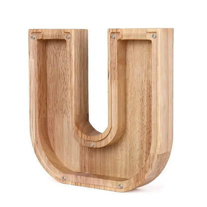 Vivolux | Holz Alphabetbuchstaben 'Initial' Sparschwein