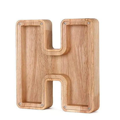 Vivolux | Holz Alphabetbuchstaben 'Initial' Sparschwein
