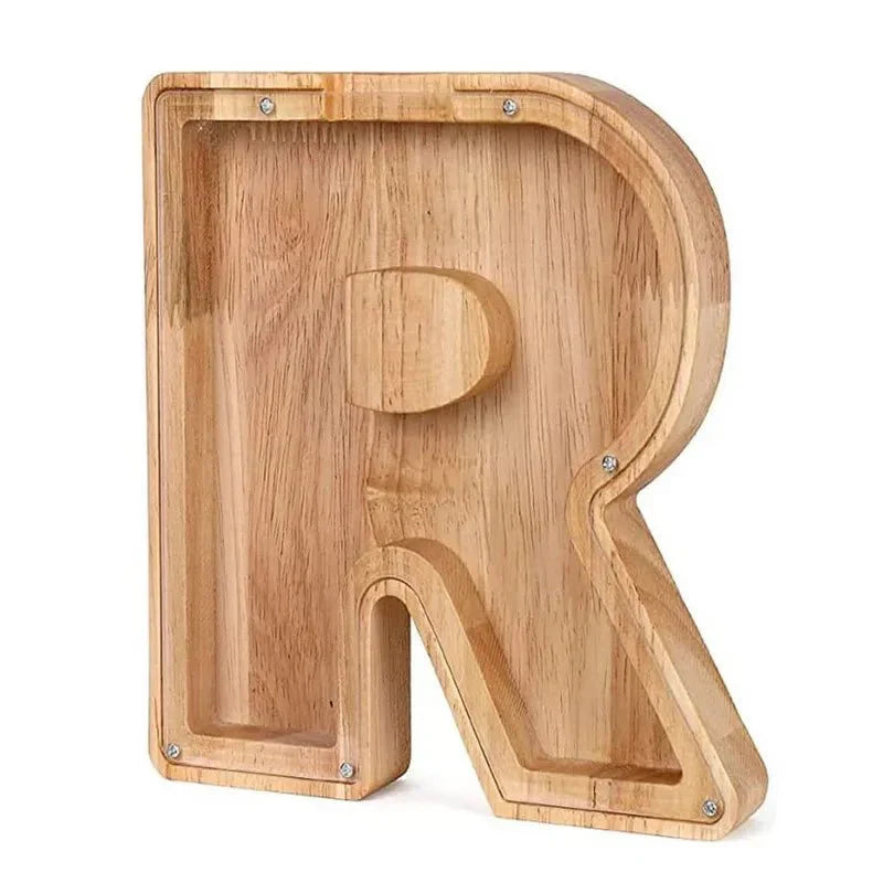 Vivolux | Holz Alphabetbuchstaben 'Initial' Sparschwein